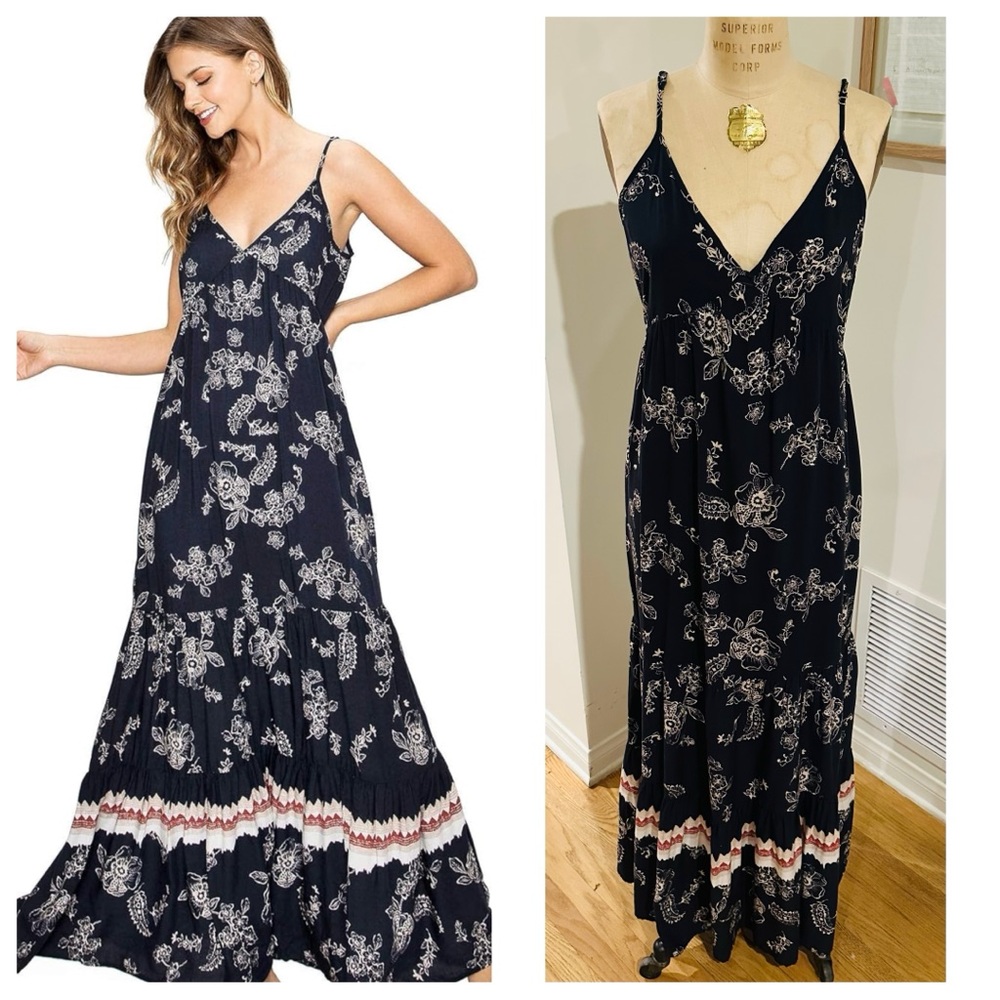 Kai Aloha Floral Maxi Dress, L/XL